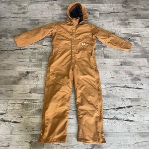 Carhartt X01 Quilt Lined Insulated Coveralls Brown Size 44